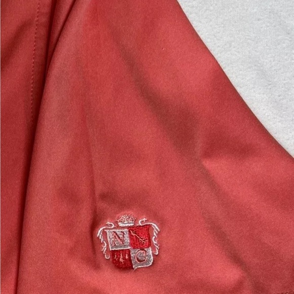 Peter Millar Summer Comfort Golf Polo Shirt Men’s Size Large Orange Coral Pink - Picture 4 of 11